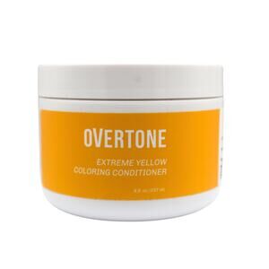 OVERTONE Color Depositing Semi-Permanent Hair Dye Conditioner in Extreme Yellow